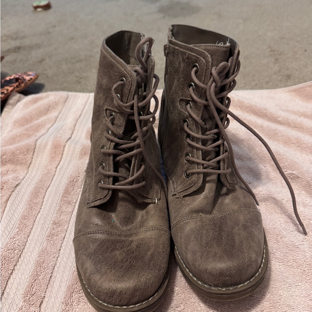 Torrid Brown Combat Boots